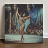 Vintage 1970s Hafla II Belly Dance Canvas Art 16 in x 16 in