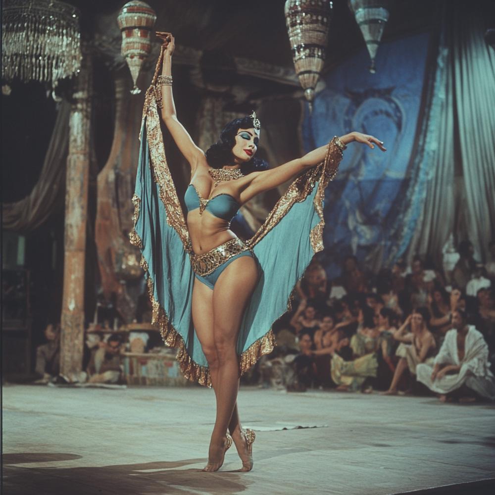 Vintage 1970s Hafla II Vintage Red - Belly Dance Art Download