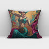Vintage Brush Strokes I Belly Dance Throw Pillow 18 in x 18 in