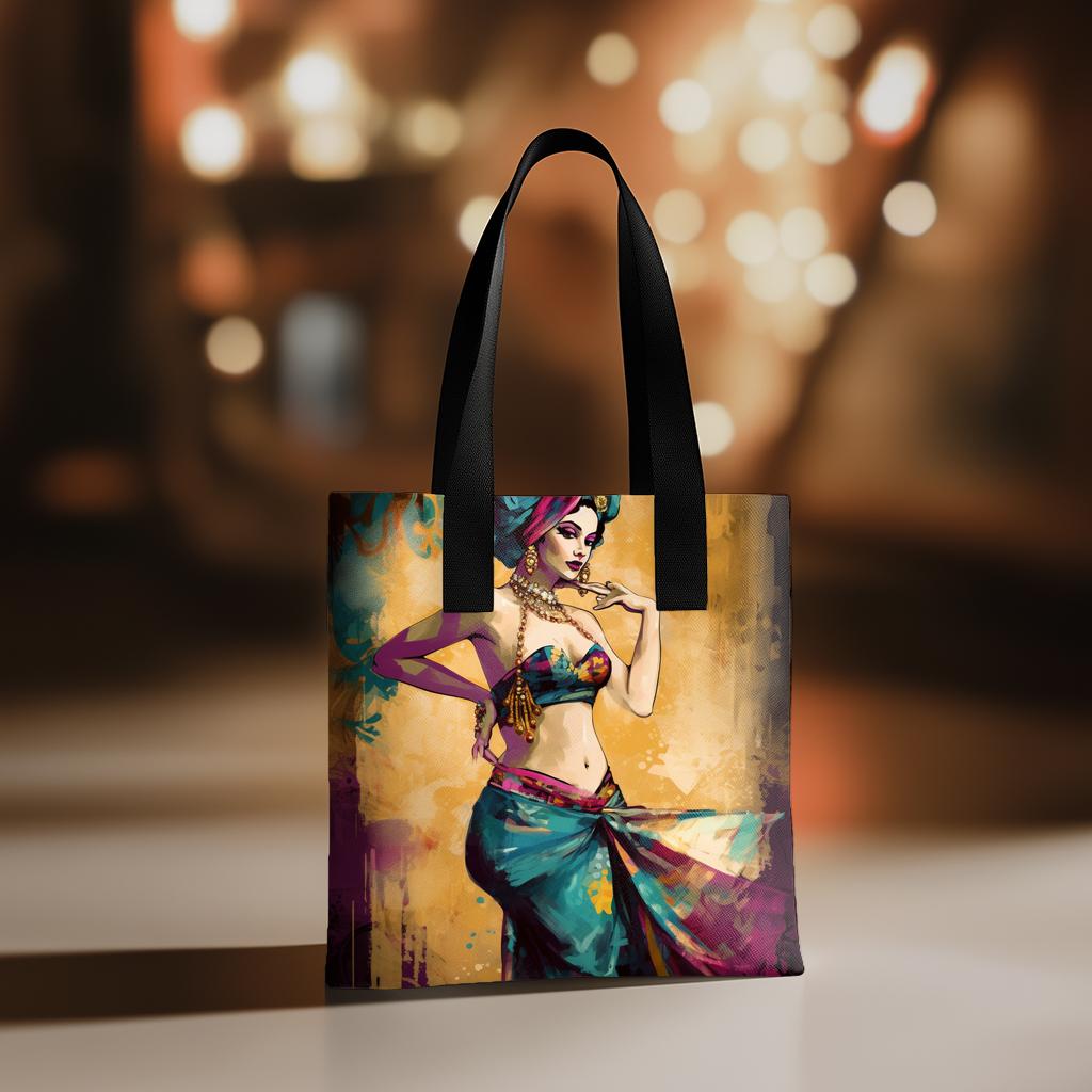 Vintage Brush Strokes II Vintage Red - Belly Dance Fashion Accessory