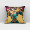 Vintage Brush Strokes Iv Belly Dance Throw Pillow 18 in x 18 in