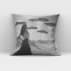 Vintage Glam Ufo Abduction I Belly Dance Throw Pillow 18 in x 18 in