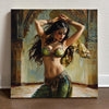 Vintage Sultans Court III Belly Dance Canvas Art 16 in x 16 in